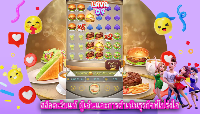 สล็อตเว็บแท้ ผู้เล่นและการดำเนินธุรกิจที่โปร่งใส
