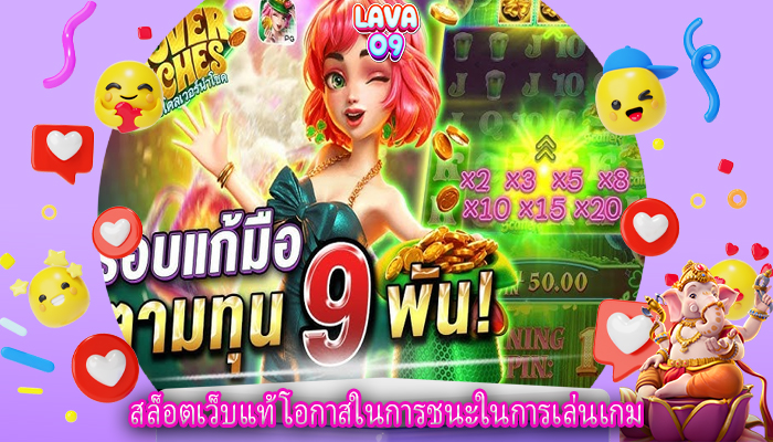 สล็อตเว็บแท้ โอกาสในการชนะในการเล่นเกม
